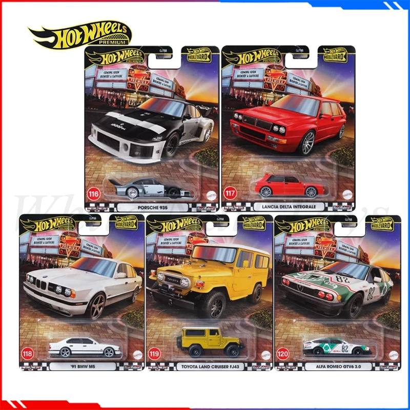 Hot Wheels Car Model Boulevard 4 Series HW BMW M5 Land Cruiser Porsche Collection Alloy Cars Model Decoration Birthday Toys Gift