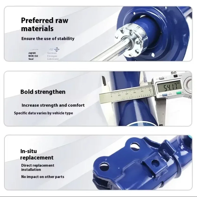 Nouveaux amortisseurs avant et arrière surélevés de 2 pouces pour la Modification du châssis de 2024 pour pièces automobiles Chery ICAR03 Jae Coo J6