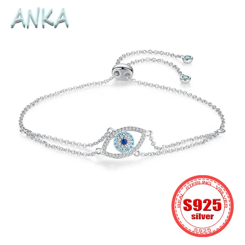 

ANKA NEW S925 Sterling Silver Bracelet Devil's Eye Bracelet Niche Design Personalized Premium Feeling Women's Bracelets