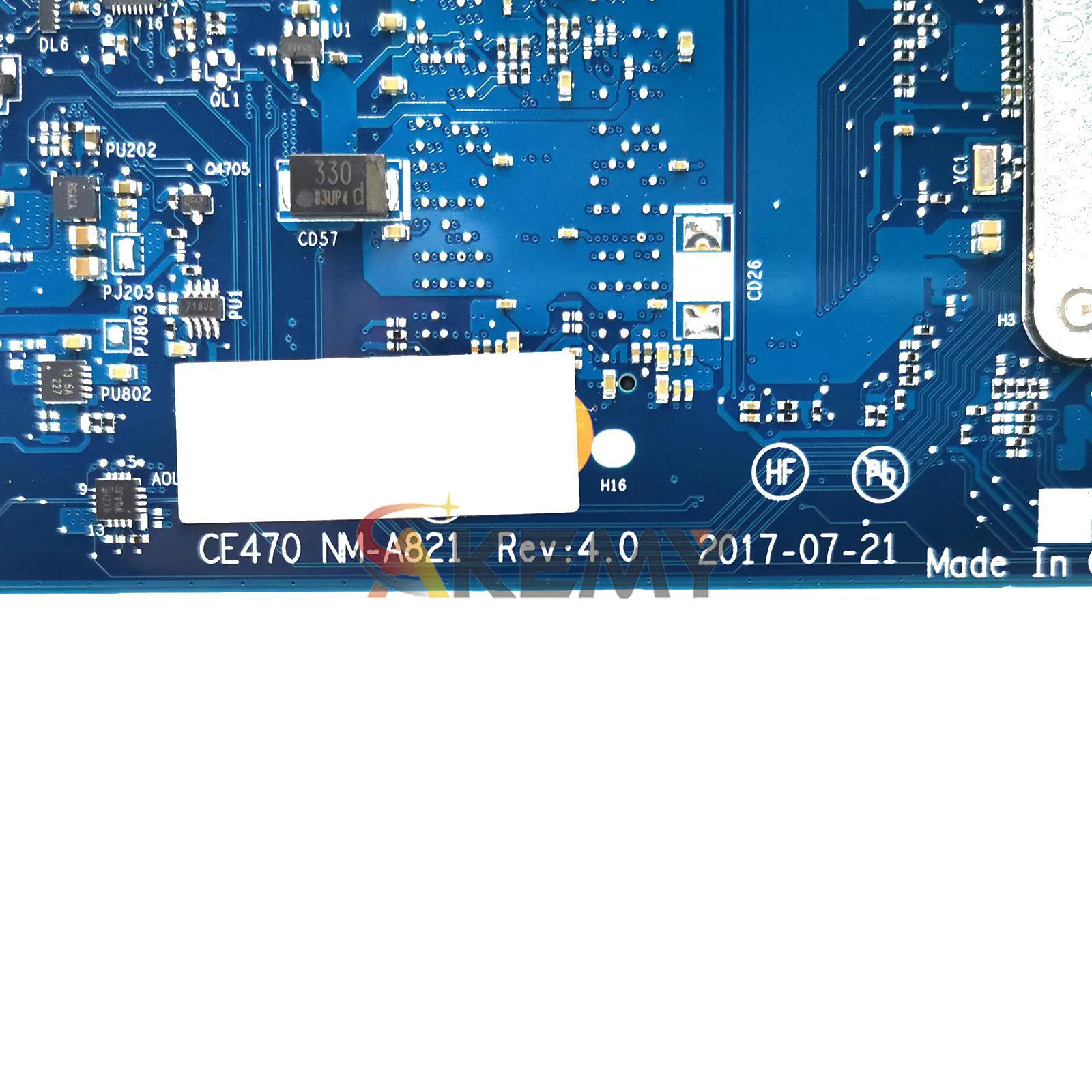 Scheda madre del computer portatile NM-A821 per Lenovo E470 con i3 i5 i7 6a 7a generazione UMA 100% completamente testata