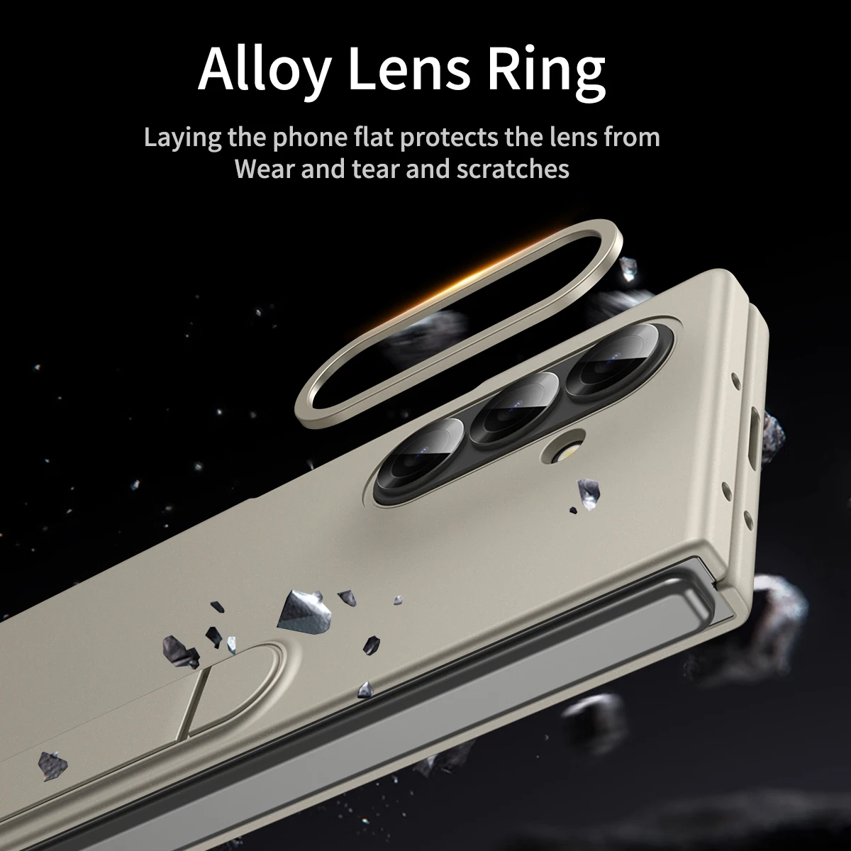 Luxury Phone Case for Samsung Galaxy Z Fold 7 6 5 4 3 5G , Luxury Plastic Front +Back Cover w/Bracket Shockproof Protector Shell