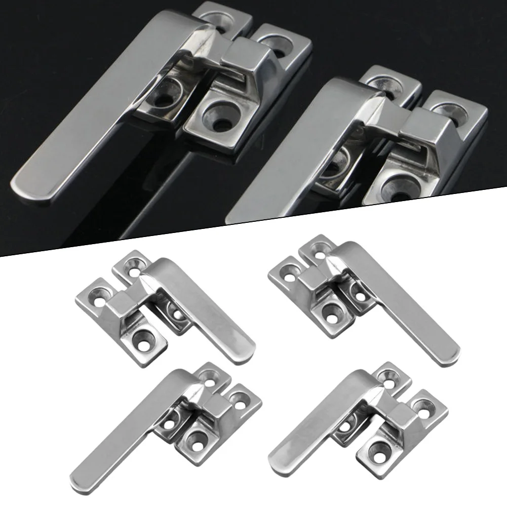 Handle Lock Flat Open Window 304 Stainless Steel Left Right Hand Lock Solid Window Case Bathroom Door Lock RV Boat Latch