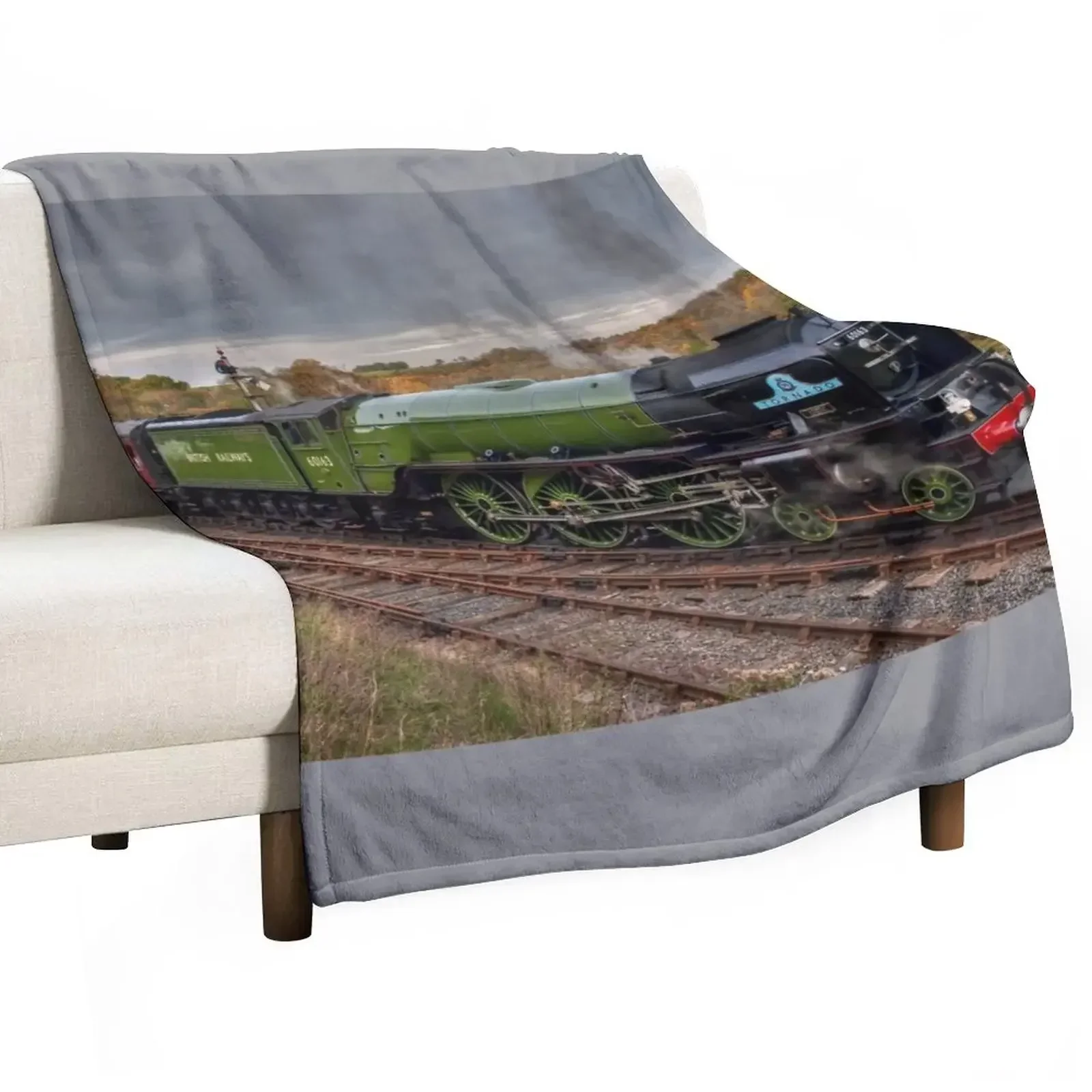 

New Peppercorn Class A1 60163 Tornado Throw Blanket Warm Plaid Polar Blankets