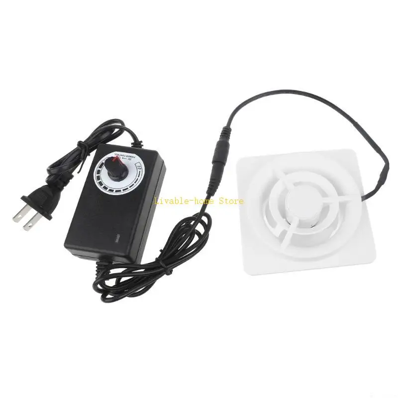 60 مللي متر مروحة العادم قناة مروحة نافذة الهواء التعزيز جهاز تهوية قابل للتعديل سرعة B46D #5