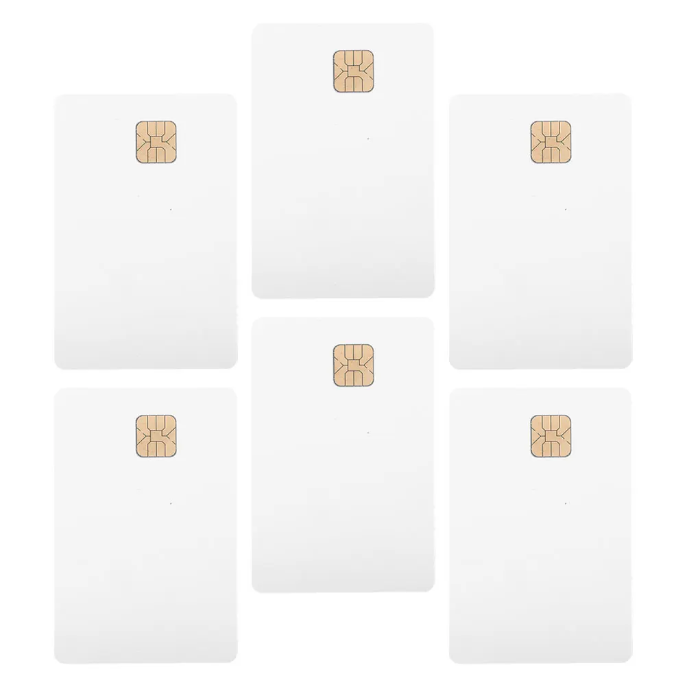 6Pcs Identity Recognition Card PVC Blank for Driver Id Access Control System Printable White Id Cards for Truck