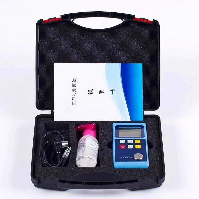 Portable ultrasonic thickness gauge, pressure vessel thickness detection