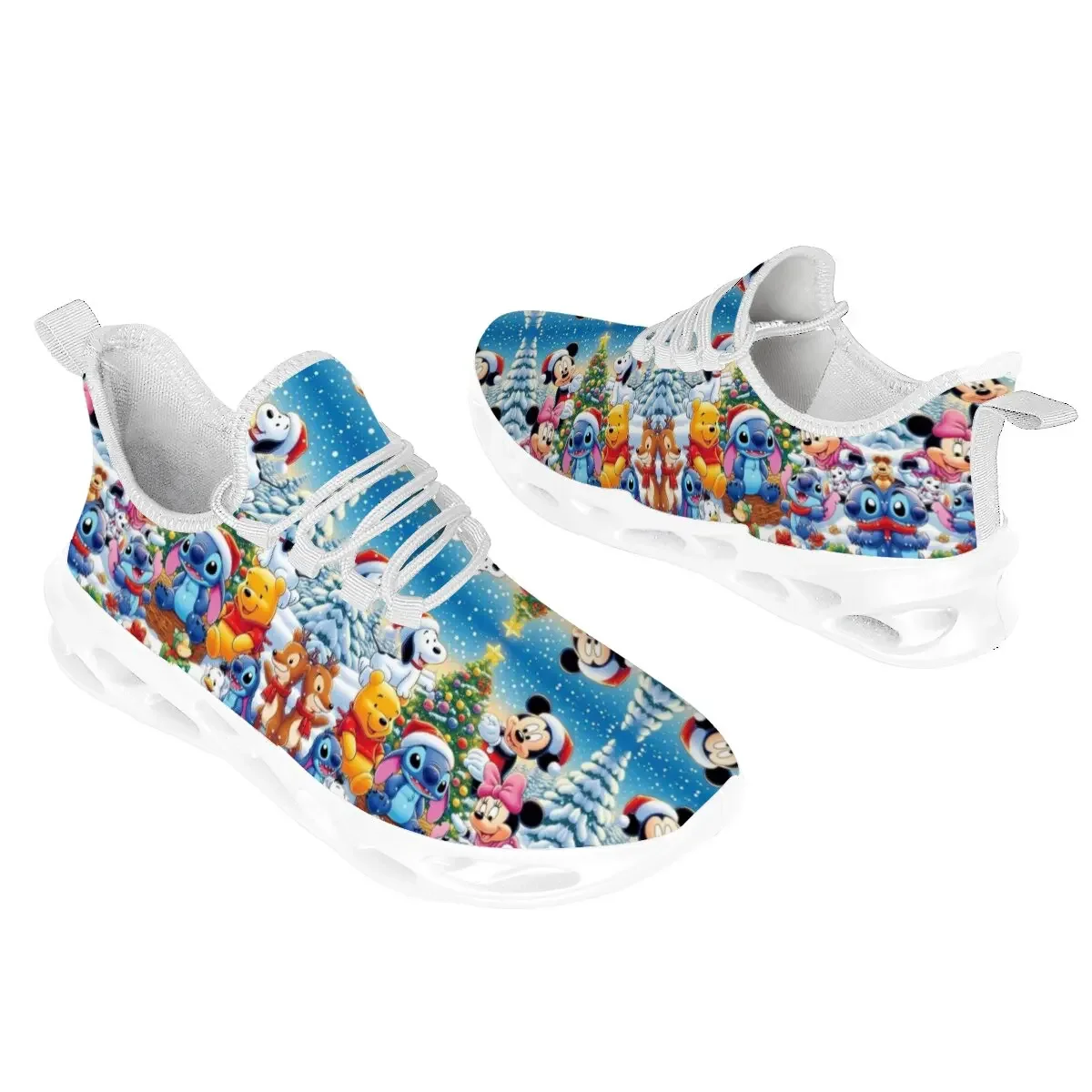 

Спортивные кроссовки, дышащая модная прогулочная обувь для мужчин, обувь больших размеров с рождественскими персонажами Диснея, Zapatillas Hombre