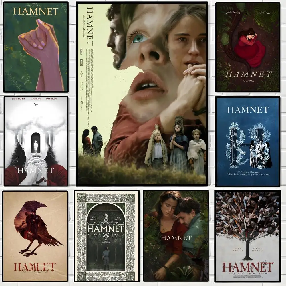 biography movie Hamnet Poster High-quality vintage prints & posters for home, bar, cafe, aesthetic wall art.