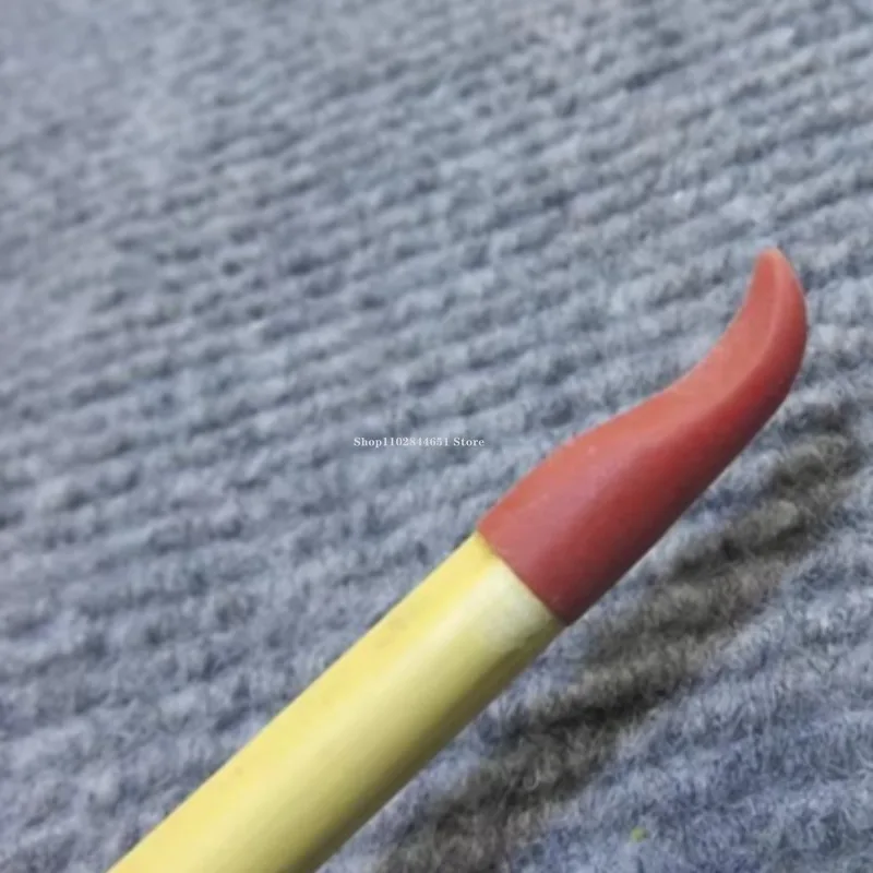 أداة الفخار المنحنية الجلود القلم وعاء صنع الملحقات DIY بها بنفسك السيراميك الأرجواني الطين إبريق الشاي مقبض الجانب الداخلي التشذيب/تلميع أداة