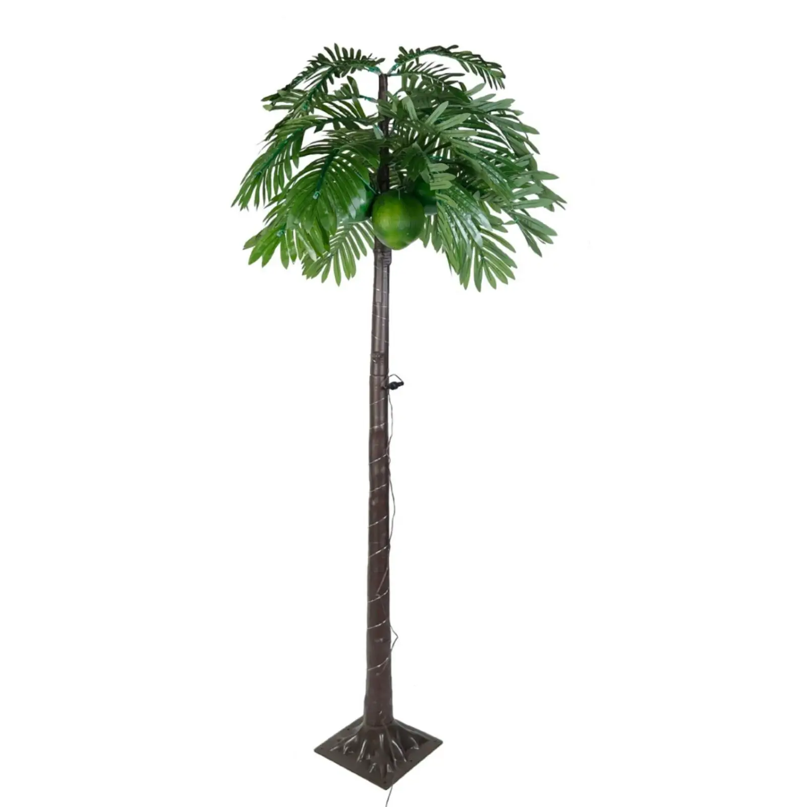 LED Palm Tree Lamp Tropical Style Glowing Coconut Tree Eye-Catching Party Decor for Event Planners, Hotel Owners, Poolside,