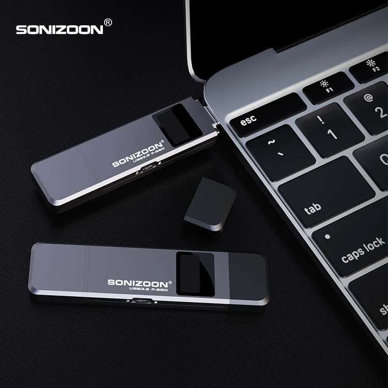 Fingerprint Encryption Portable SSD 128/256/512GBWrite Protection Function Solid State USB Flash Drive TPYEC3.2 Pen Drive USB3.2