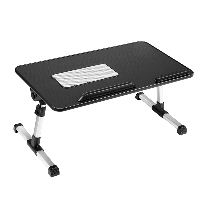 

NEW-Foldable Laptop Desk Multi-Angle Adjustment Liftable Portable Bed Desk Laptop Study Desk With USB Cooling Fan