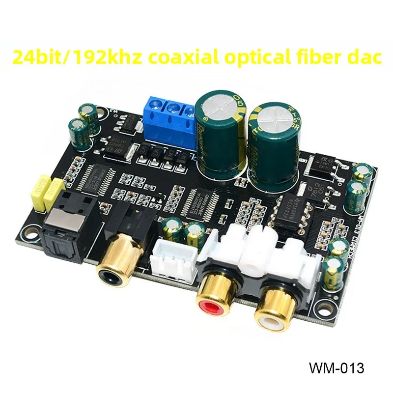 Hifi fever grade high fidelity cs8416cs4398 chip 24bit192khz coaxial optical fiber dac decoder board