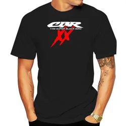 T Shirt Top Cbr 1100 Super Blackbird Xx T S Motorcycles Black and White T-Shirt Cotton Unisex Casual Tees