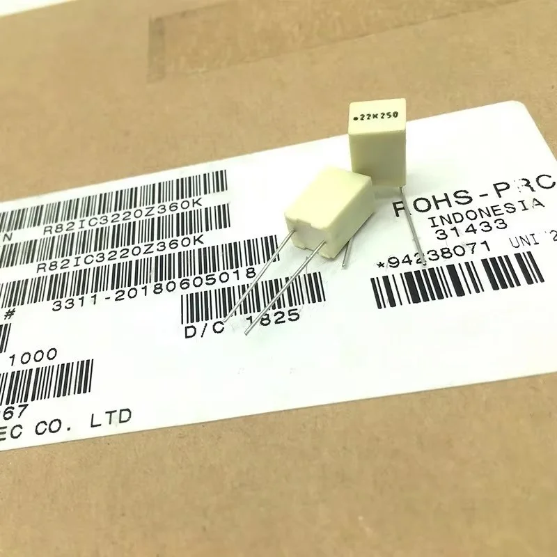 

20PCS AV Thin Film Capacitor 0.22uf 220nf 224 63v 100v 250v 5MM