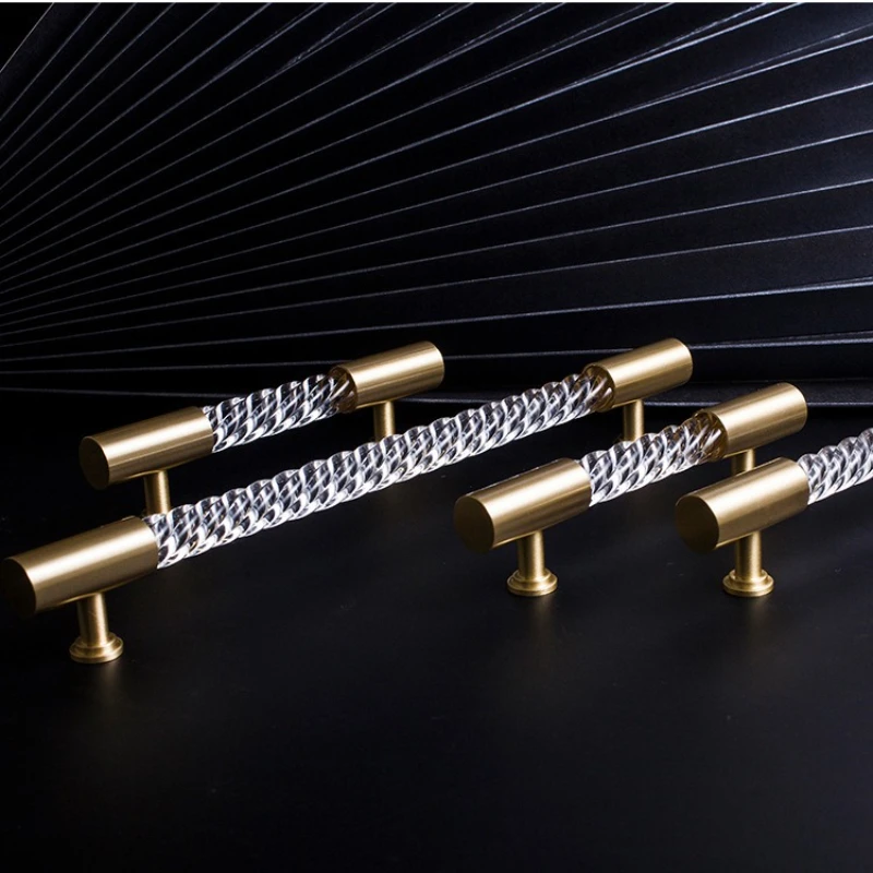 

Furniture Fittings Acrylic Crystal Various Sizes Kitchen Cabinet Pulls Shoe Cupboard Drawer Knobs Dresser Door Handles