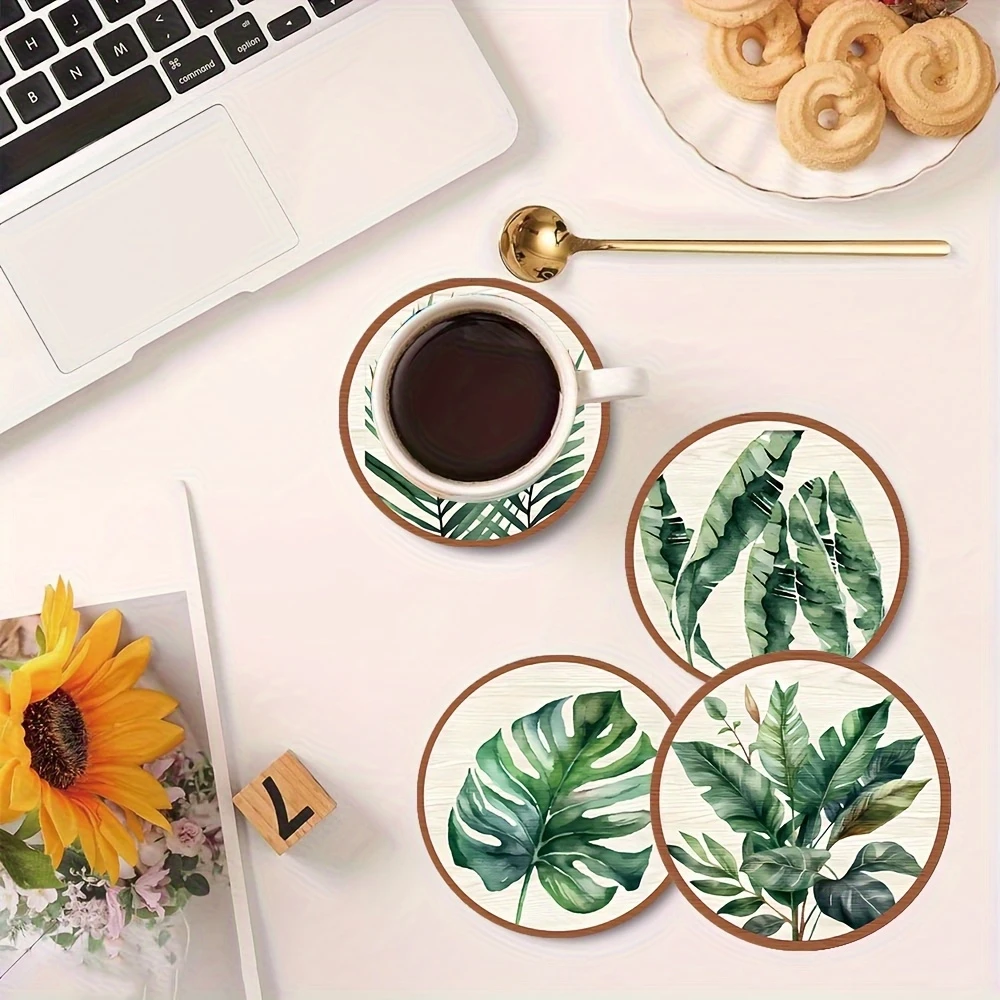 2D Flat 5pcs Tropical Plant gr - đánh giá và giá Coffee Tea Green
