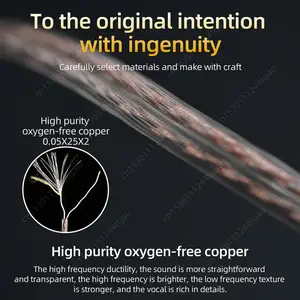 KZ-ZS10 ZSN ZEX PRO IN EAR CABLE, High purity, oxygen free copper, twisted headset cable, 2pin, silver-plated cable to ZST 10 Main Sales Cable Fone Kz - №4