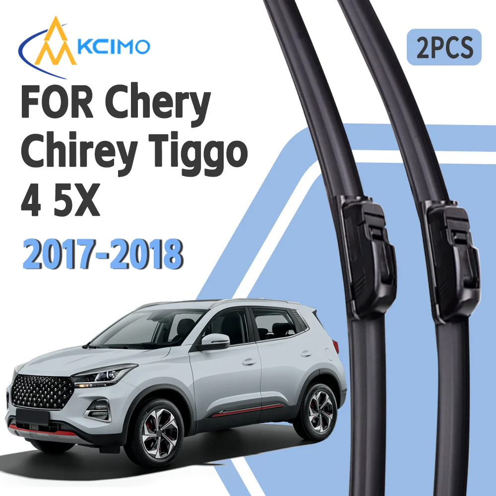 

For Chery Chirey Tiggo 4 5X 2017-2018 U Type Wiper Blades Soft Rubber High Clear Easy Installation All Seasons Car Windshield