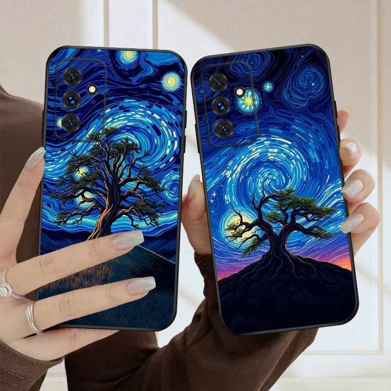 

Кругающее звездное небо для Samsung S20FE S21 22 23 FE 24 Plus 25 Ultra Galaxy M23 32 34 35 52 53 54 55 силиконовый мягкий чехол для телефона