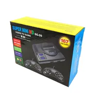 SG-09 Super MINI 16 bit Video Game Console Built in 167 Classic Games 16bit Home Retro Game Console with Wire Gamepad