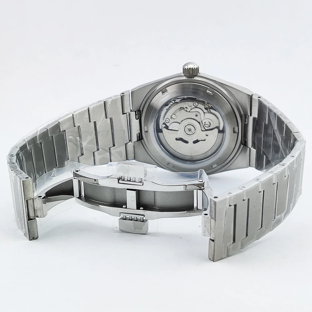 腕時計 高級 NH35A 39.6mm メンズ機械式自動巻き C3 夜光 AR サファイア NH35 100m 防水 音楽祭用腕時計 男性用