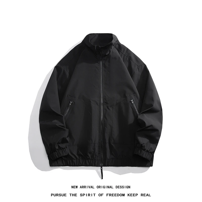 Men's Jacket Fashion Spring Autum Casual Streetwear Hoodie Jacket Men Waterproof Clothes Mens Windbreaker Coat Male Outwear