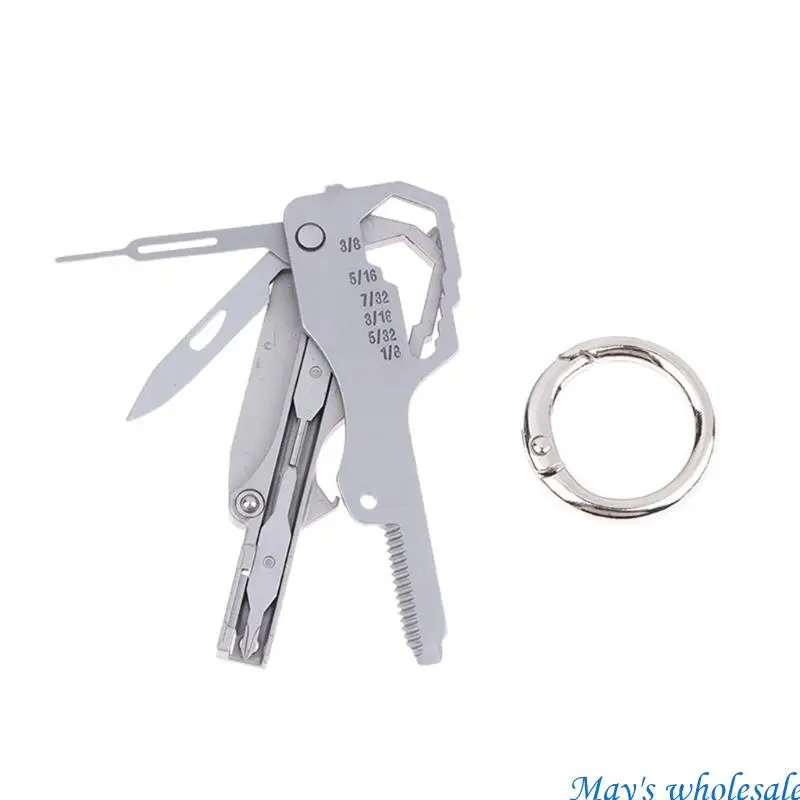 Multifunctional Keychain Tool With Bottle Opener And Screwdriver For Outdoor 448A