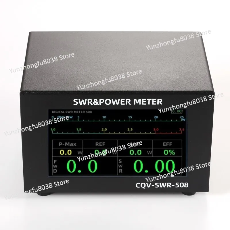 

CQV-SWR-508 1.8-54MHz 200W SWR & Power Meter Digital PWR SWR Meter + 4.3" Touch LCD Auto Shut-off and Fine-Tuning Capabilities