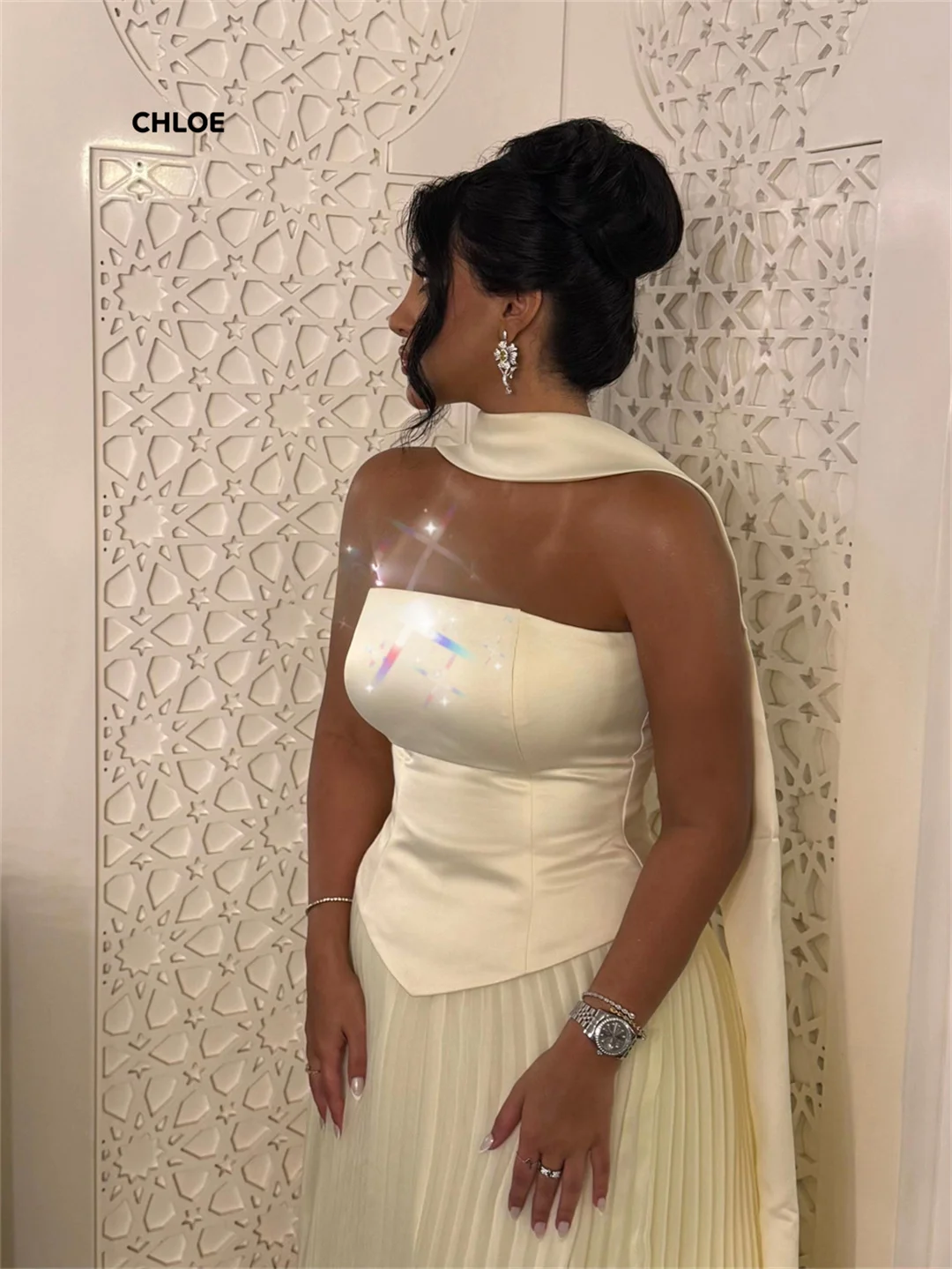 오프숄더 갈라 드레스 우아한 이브닝 파티 드레스 럭셔리 2025 맞춤 제작 이브닝 드레스 여성 A라인 숄 볼 가운 드레스