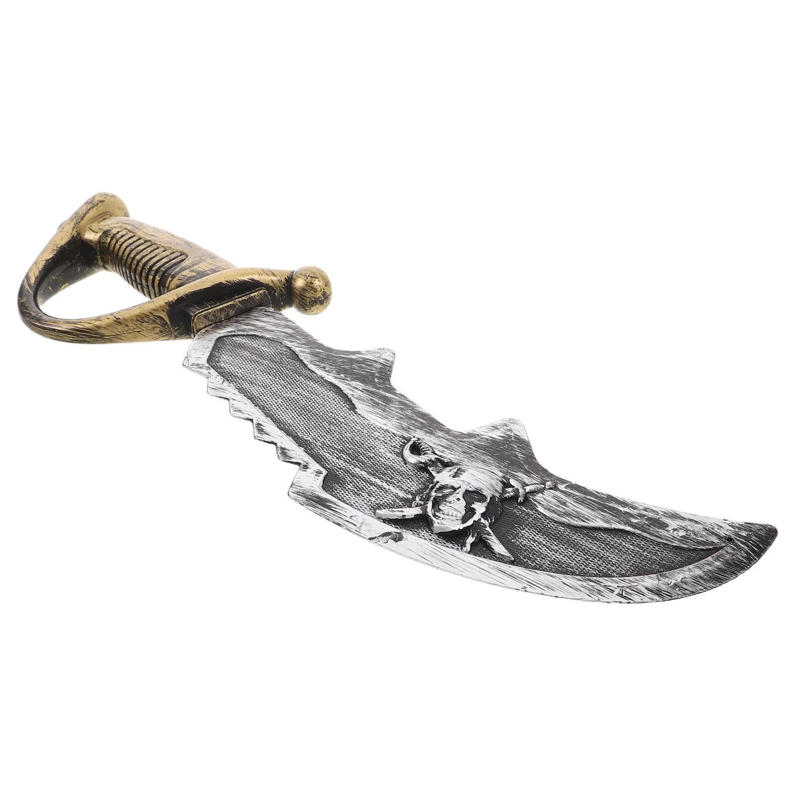 

Plastic Pirate Cosplay Sword for Kids Safe Rounded Edges Halloween Party Dress-Up Plastic Pirate Costume Sword Role-Play Prop