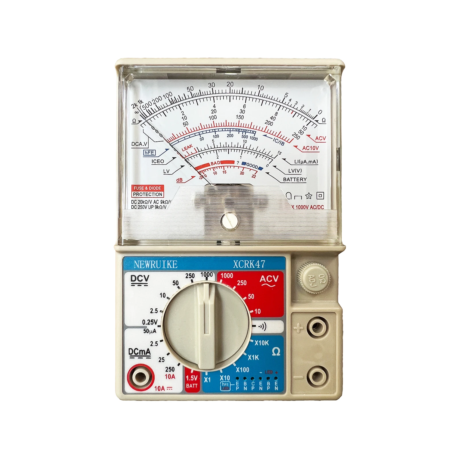 NEWRUIKE XCRK47 Analog Multimeter High Precision Mechanical Multi