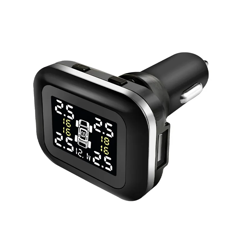 

External automotive tire pressure monitor tpms system automotive universal digital cigarette lighter electronic tire pressure