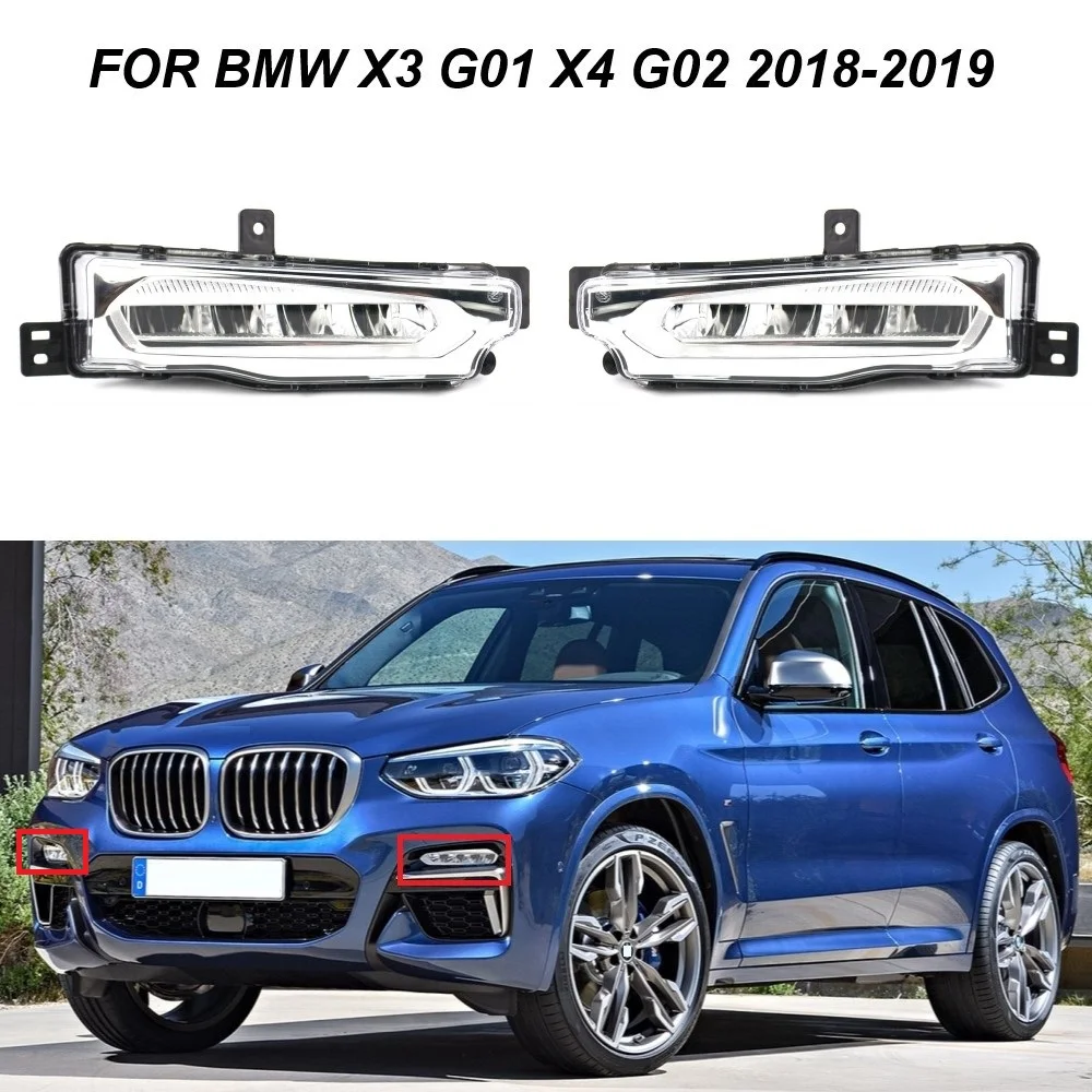 

Car Front Bumper Fog Light Driving Lamp For BMW X3 G01 X4 G02 G08 2018-2019 63177412527 63177412528 Headlight Foglamps Assembly