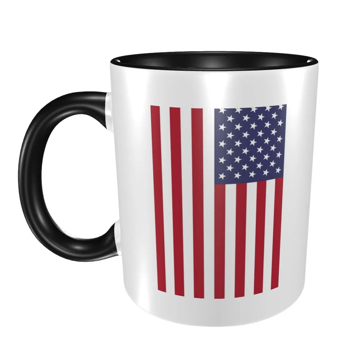 

USA - American Flag Mug Funny Ceramic Coffee Cups Tea Mugs Milk Cup Drinkware Gifts for Friends