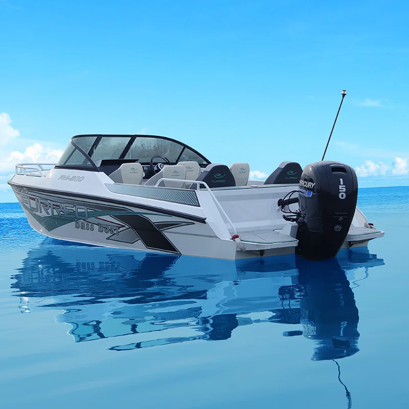 Waterplay Crafts 6m Sport Yacht Outboard Fishing Boat Leisure Entertainment Cruising Racing Welded Workmanship Aluminum Alloy