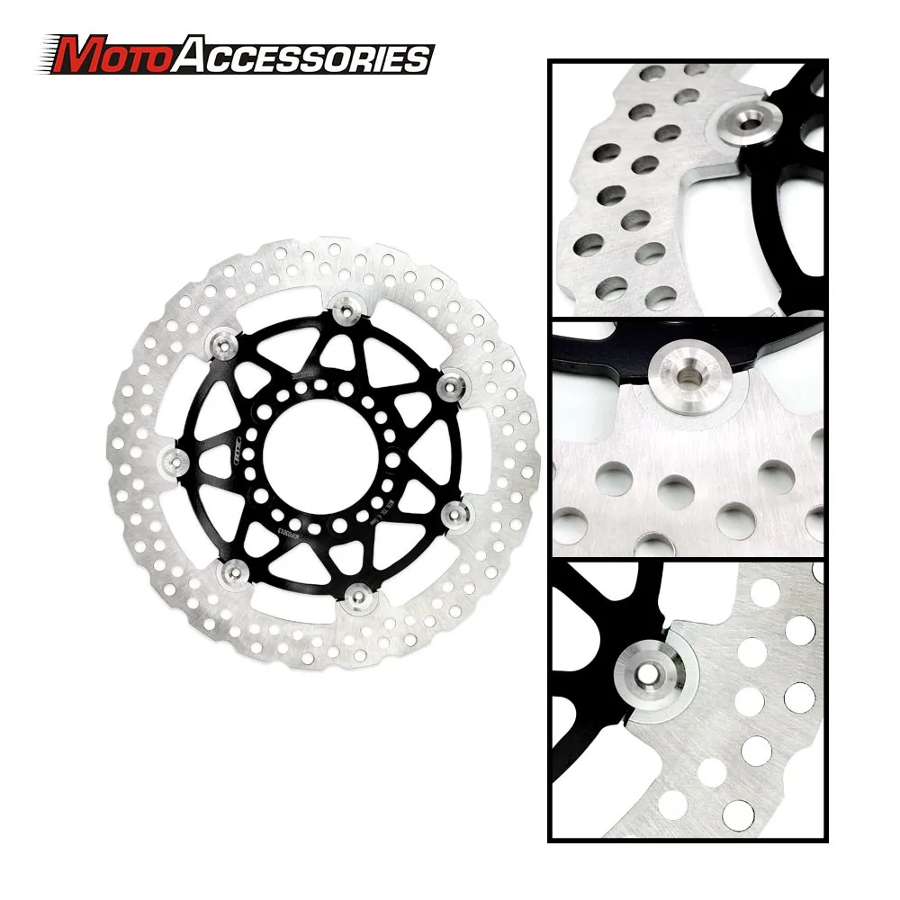 For Kawasaki Z750 ER6N KLE650 VERSYS ABS Brake Front Disc Rotor Motorcycle Street Front Floating Brak Disc Motor accessories