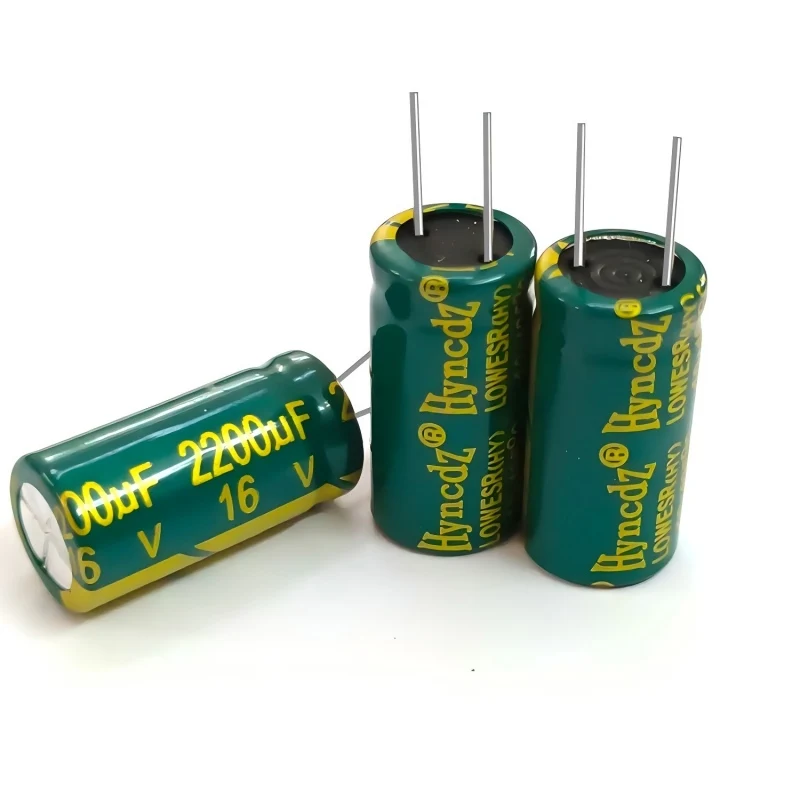 10pcs/lot 16V 2200UF Low ESR High Frequency Aluminum Electrolytic Capacitor Size 13mm*21mm 2200UF 16V 20%