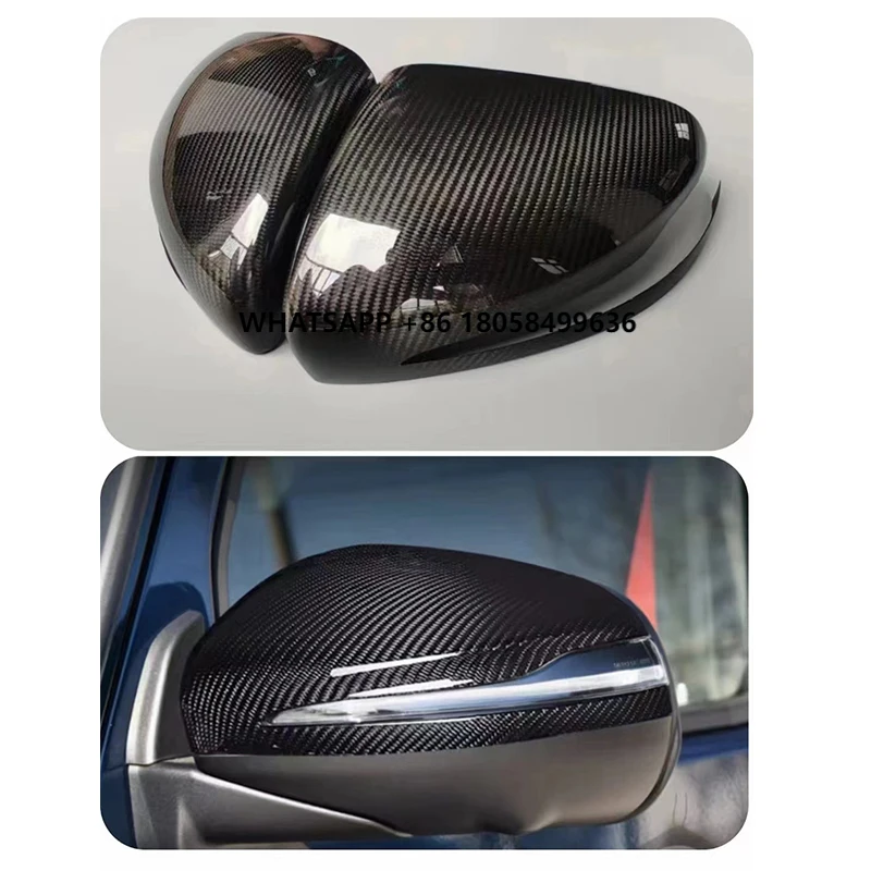 

2 Pcs Rearview Mirror Cover Side Wing Mirror Cover for Mercedes Benz G-class W464 G63 G550 G500 G350 Carbon Fiber Mirror Cover