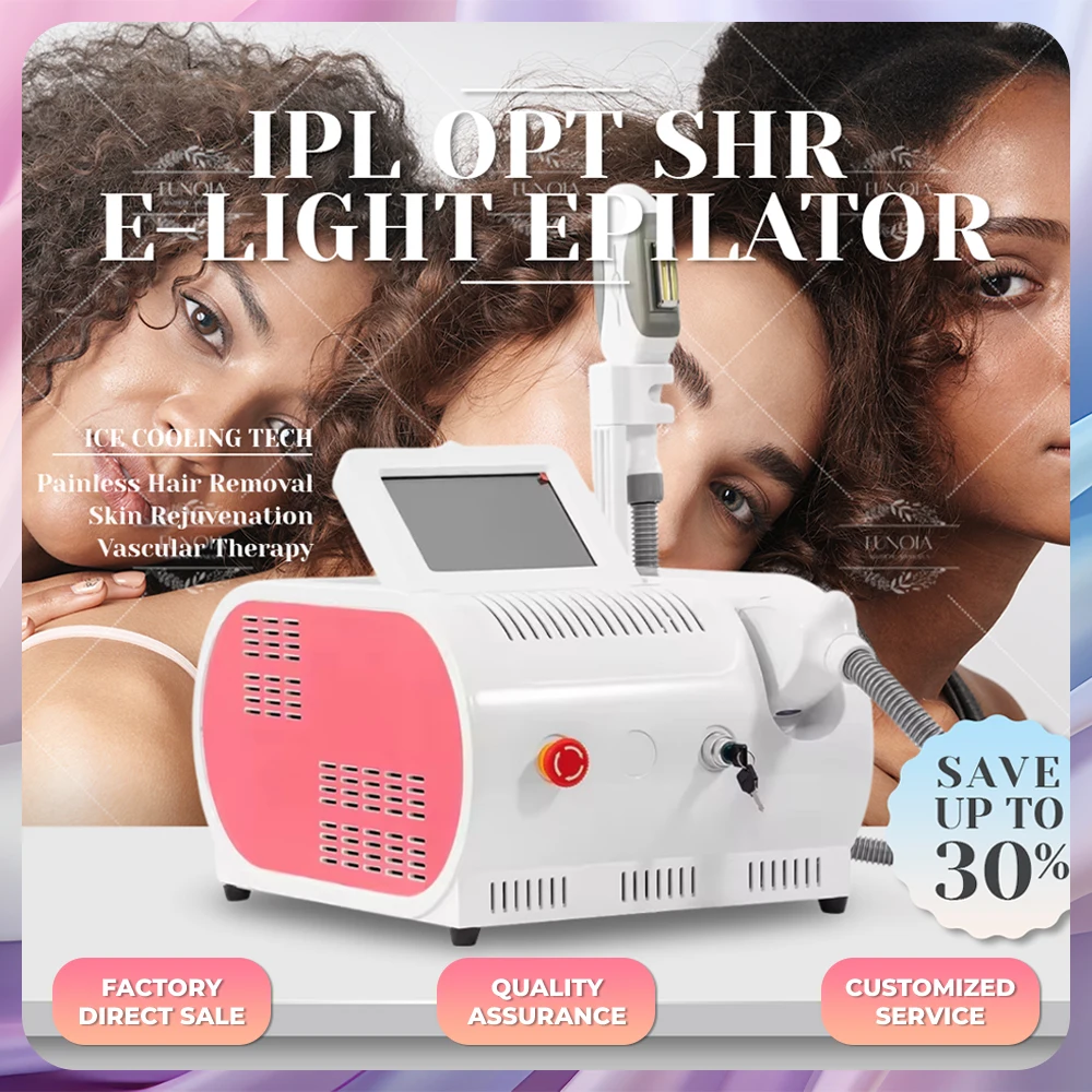 

IPL OPT SHR Hair Removal Machine Painless Permanent Epilator Skin Rejuvenation Ice Cooling Professional Beauty Salon Equipment