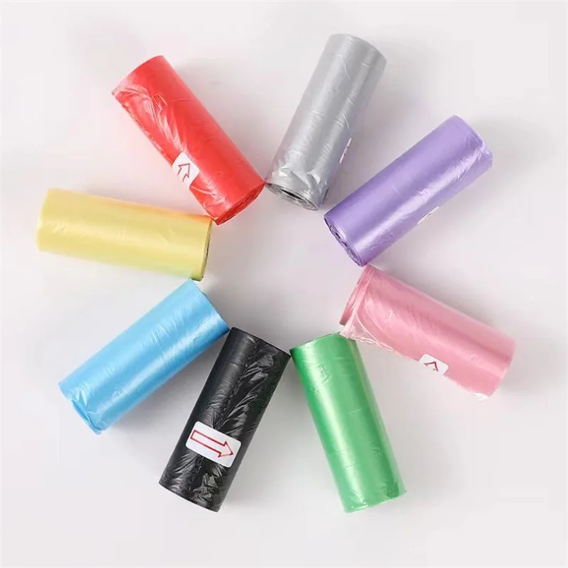 10/50/100 Rolls Random Color Puppy Cat Pooper Scooper Bag Biodegradable Pet Supplies Dog Poop Bags For Waste Refuse Cleanup