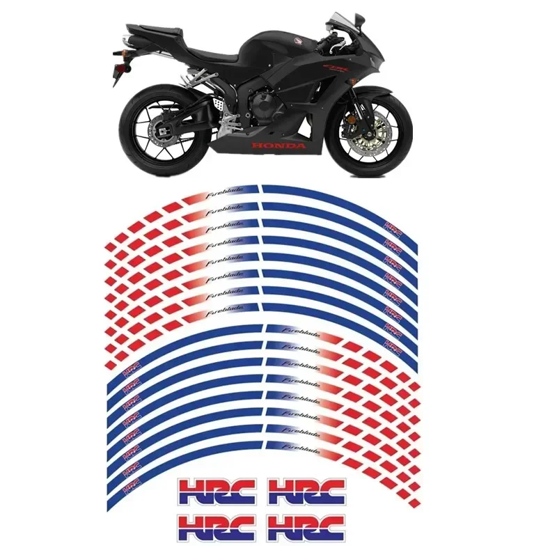 FOR HONDA CBR600RR CBR1000RR HRC Motorcycle Motor Parts Contour Wheel Decoration Decal Sticker CBR 600 1000 RR -1