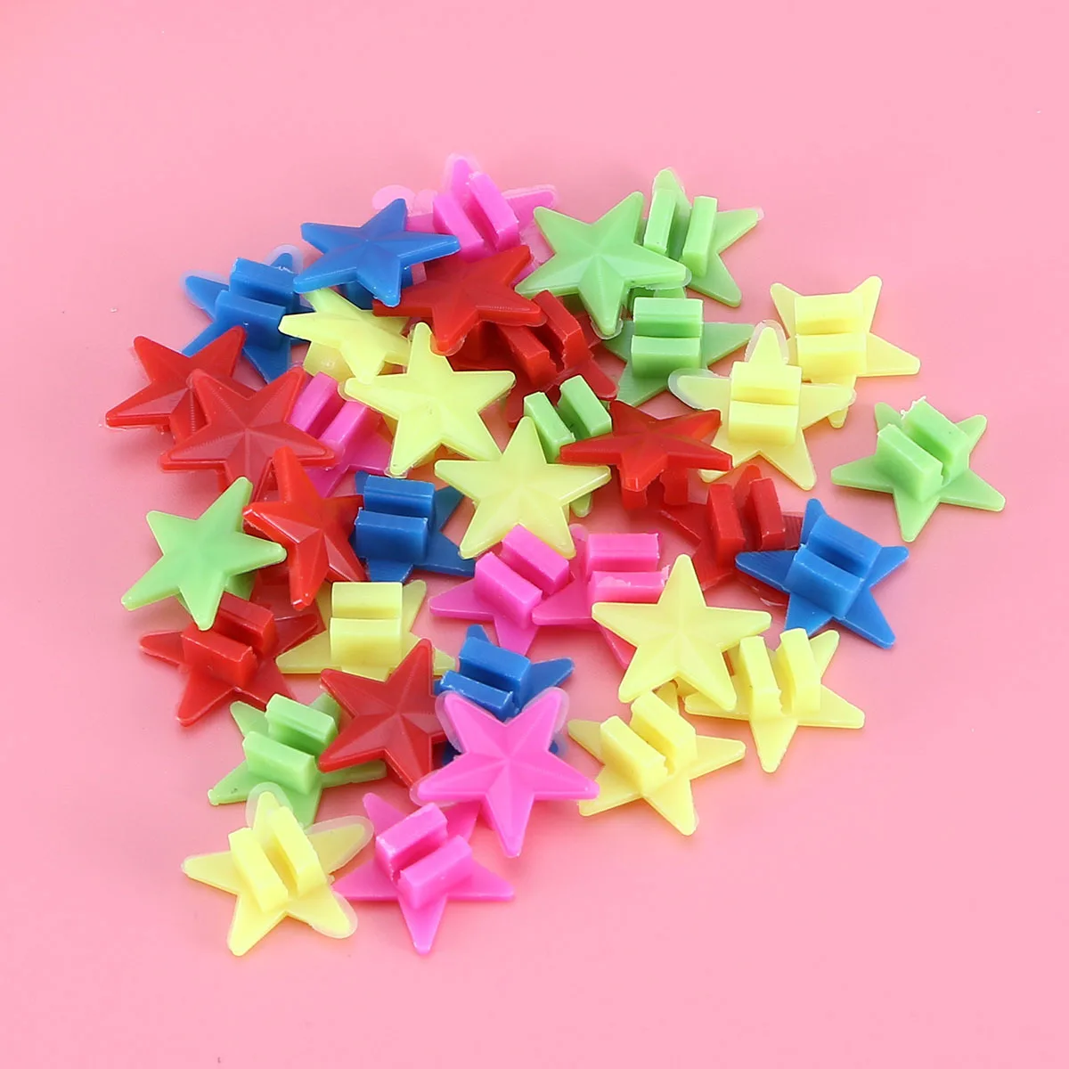 

36Pcs Multi-Color Bike Wheel Spoke Beads Clips Decoration for Bicycle Attractive Stars Ornament Multi-Color Wheel Spokes