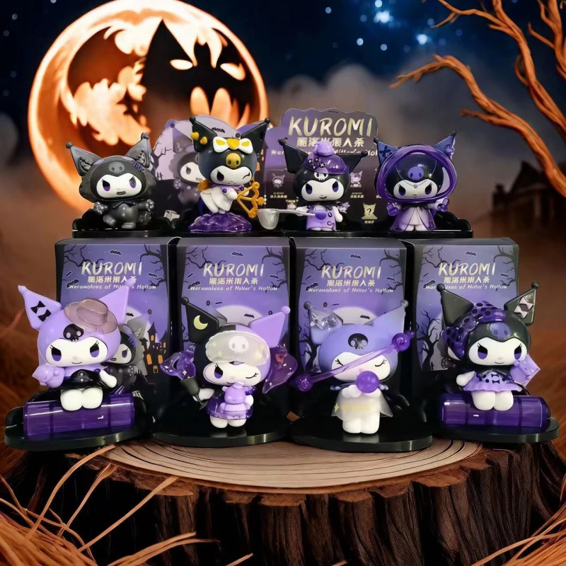 

Kawaii Sanrio Kuromi Werewolf Series Figures, Collectible Blind Box Model Toys Desktop Ornament For Fans Gift Home Decor