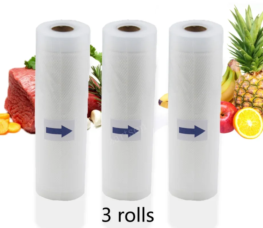 Household Food saver Vacuum bag Storage Bags Machine Film Sealer Vacuum Packer Saran Wrap Food Fresh Long Keeping 1 Roll