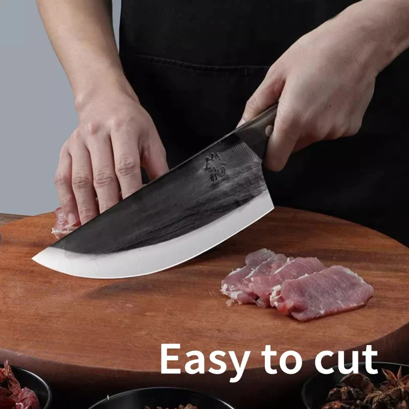 PLYS Chopping knife High Hardness Meat Cleaver Stainless Steel Forged Butcher Knife Commercial Meat Dividing Knife