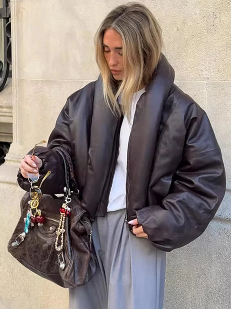 

Винтажная свободная женская зимняя куртка на молнии с отложным воротником и длинными рукавами, повседневные женские парки, пальто 202, осенняя уличная новая верхняя одежда