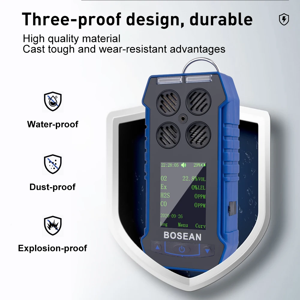 Brand For Bosean High Accuracy portable multi gas detector 4 in 1 NH3 smart carbon monoxide detector