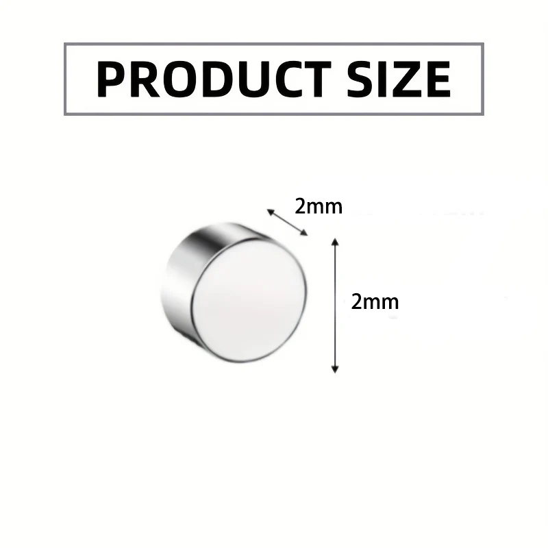 20/50/100pcs 2x2 Tiny  Disc Magnets 2mm x 2mm - Micro Magnets for DIY Crafts, Electronics Repair