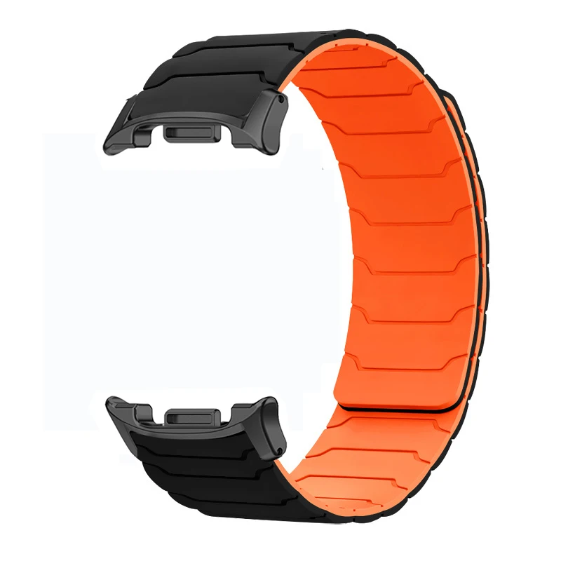 Siliconen magnetische band voor Samsung Galaxy Watch Watch Ultra 2025 47 mm armband voor Galaxy 8 40 mm 44 mm / 8Classic 46 mm sportband